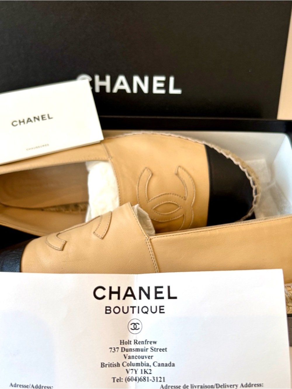 CHANEL Leather Espadrilles, Size 39 - Picture 3 of 12